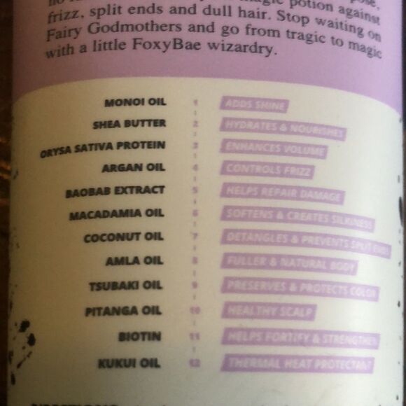 NWT Foxybae hair 12 in one magic daily leave in hair mask. - Picture 3 of 5